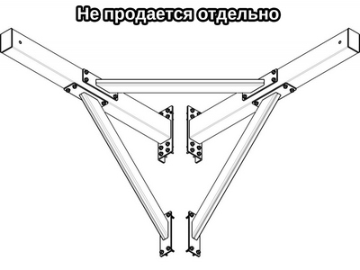 Кронштейн угловой под гасительную сетку 